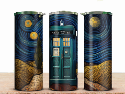 Artsy Tardis 20 oz Tumbler